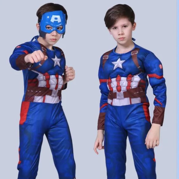 Captain America Costume for Boys | Authentic Avengers Outfit - Picture 5 of 6